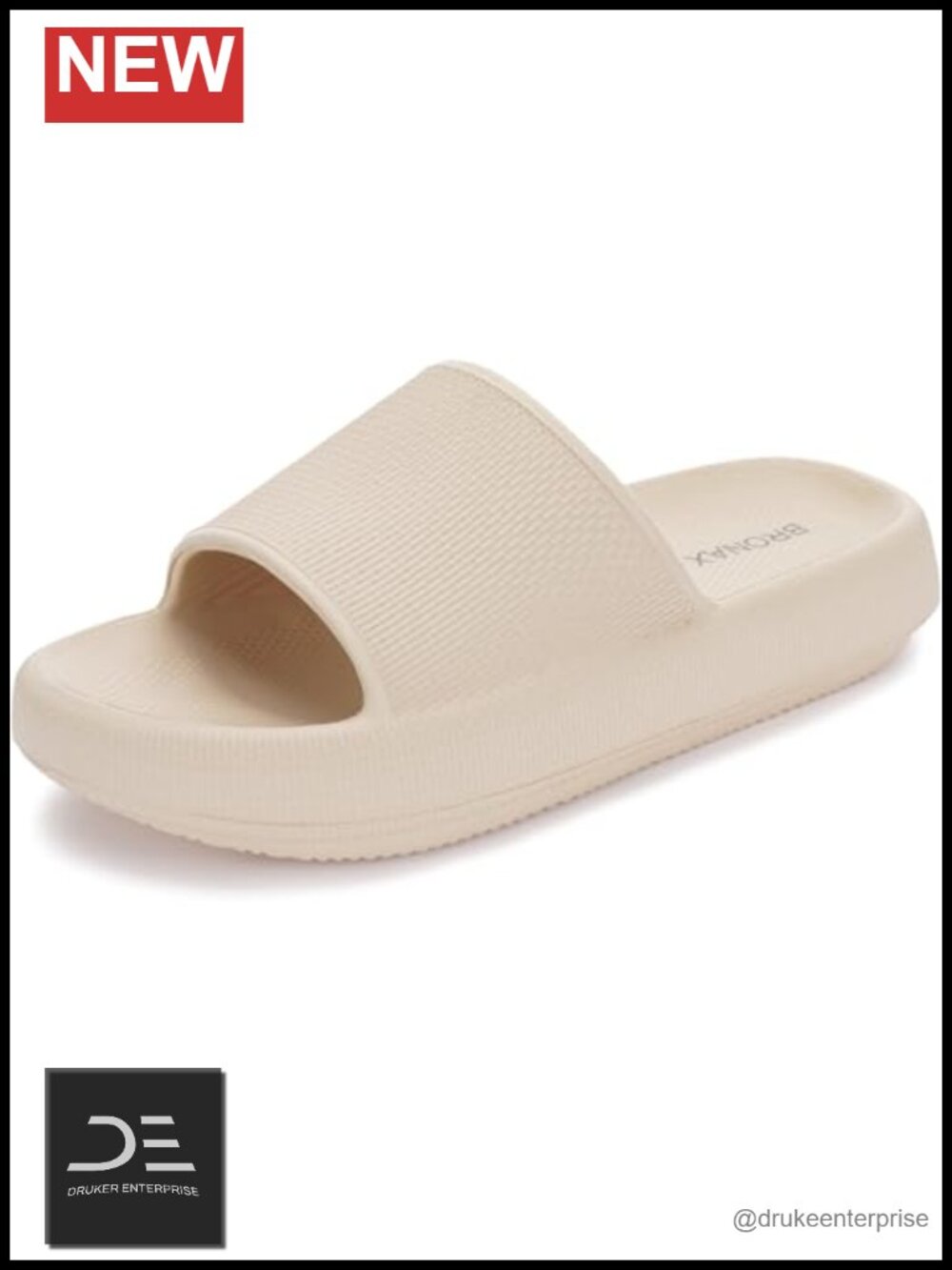 Pillow Slippers for Women Men, House Slides Shower Sandals, Cushioned Thick